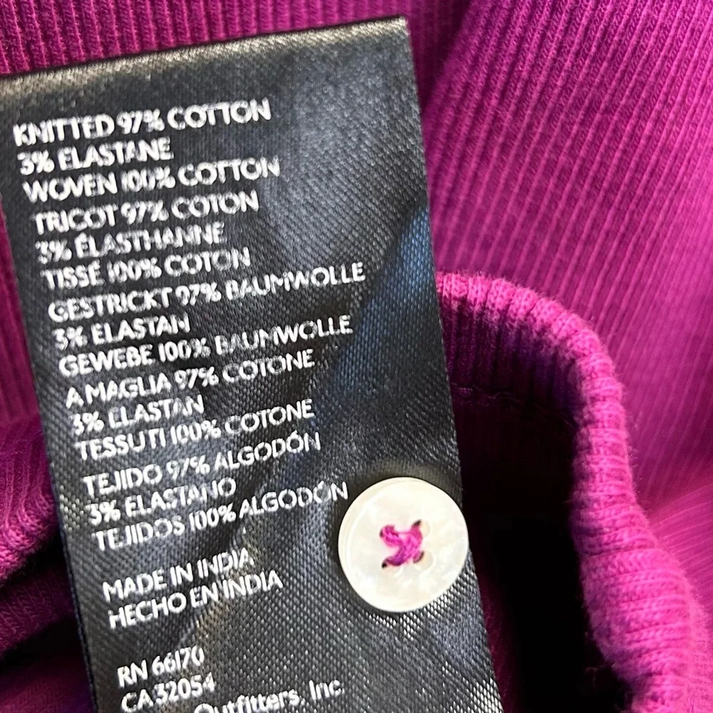 Anthropologie Magenta Ruffle Tank Top